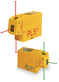 PLS-3 mit rotem oder grünem Laserstrahl